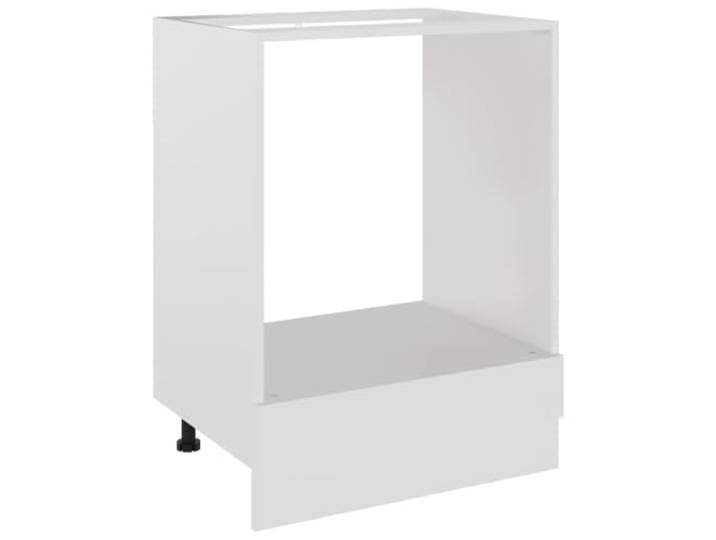 fsahslih Herdumbauschrank Lyon 60x46x81,5 cm Weiß Küchenschrank Stabiler Einbauschrank für Herde in der Küche, pflegeleichtes Design für mehr Ordnung in der Küchenzeile.