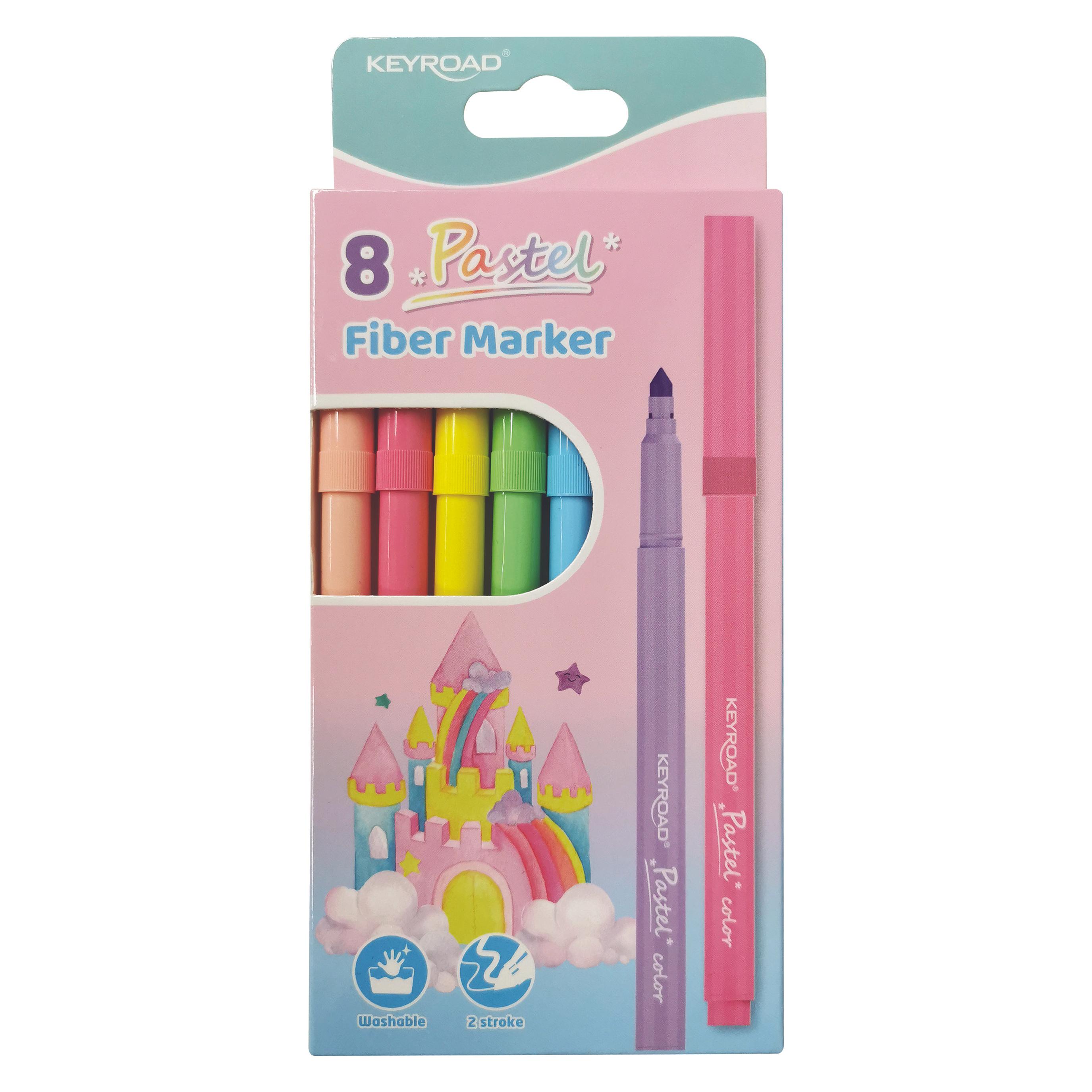 Keyroad Fiber marker marker, 8 stück, anhänger, farbmischung (8x) (40959281)