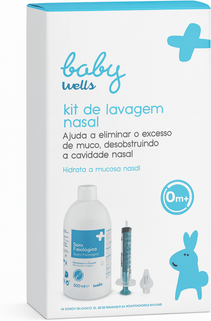 Baby Wells Kit Lavagem Nasal 0M+ 1 un