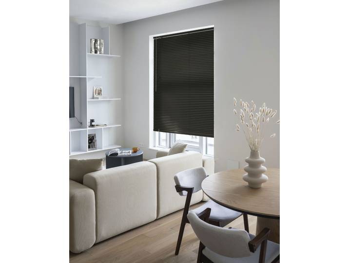 Jalousie GARDINIA Aluminium-Jalousie 25 mm Gr. 25, schwarz, B:120cm H:175cm, Jalousien, Jalousie, Jalousiebänder farblich passend