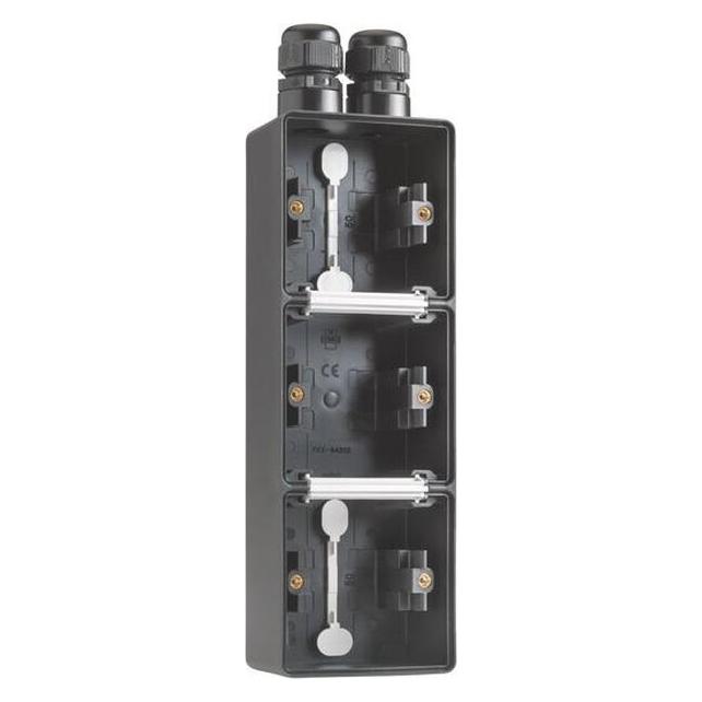Niko 3-FACH DOSE SENKRECHT-AP (NEW HYDRO) (761-84352-Niko-)