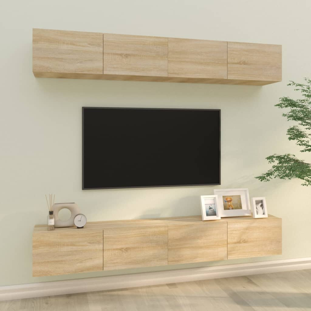 Brayden Studio Finan TV Stand for TVs up to 85" Sonoma Oak 100