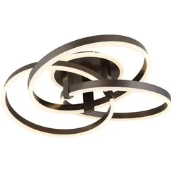 Globo LED-Deckenleuchte Herwig Alu, Eisen, Stahl & Metall Grau Anthrazit