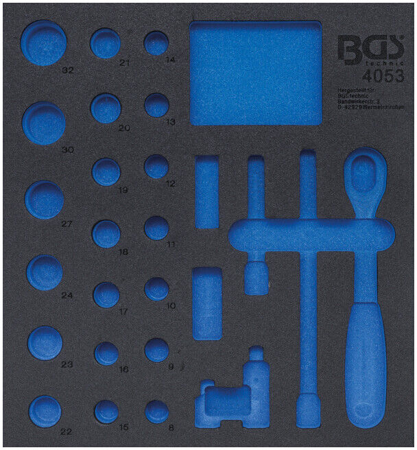 BGS Insert de servante d'atelier 2/3, vide pour art. 4053 ; BGS technic (4053-1)