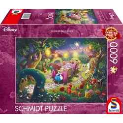 Schmidt Spiele - Thomas Kinkade Studios: Disney - Alice in Wonderland, Mad Hatter’s Tea Party, 6.000 Teile Puzzle