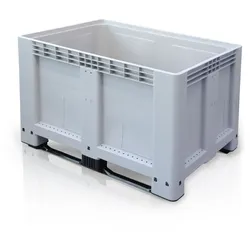 Palettencontainer - Big Box - 1200 x 800 x 800 mm, 2 Schienen
