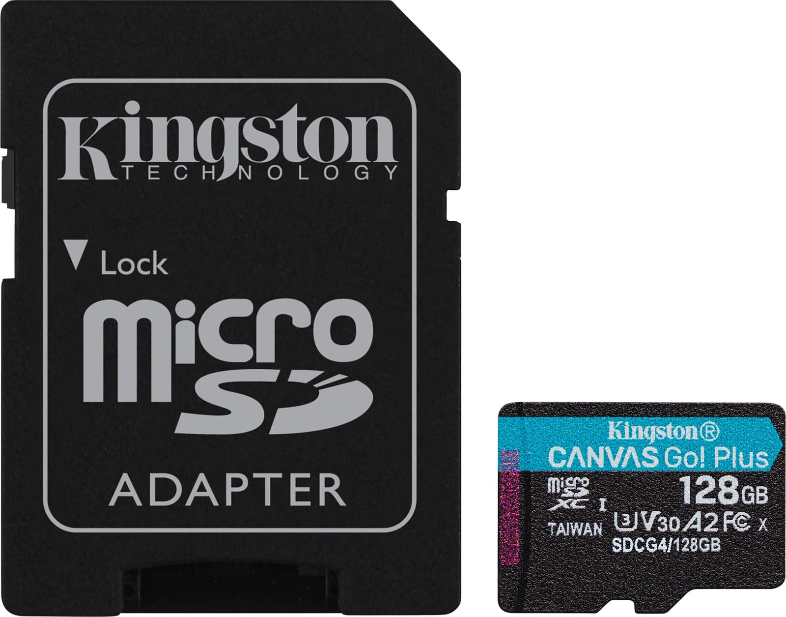 Kingston microSDXC Canvas Go Plus 128GB met adapter