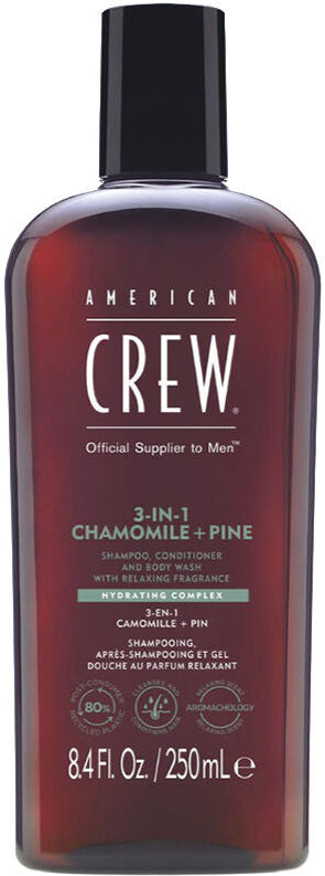 American Crew Shampoing 3-EN-1 Camomille + Pin 250 ml