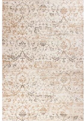 Domani Ekaterina Beige Vintage Scroll Area Rug
