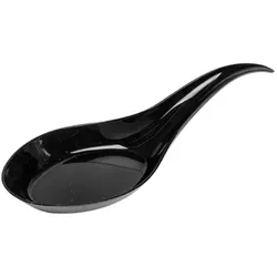 MONOUSO - Häppchen-Löffel Plastik Schwarz 12cm (2.000 Stück)