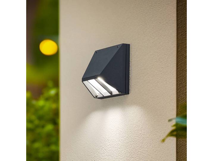 BEGA LED Außenwandleuchte 22292 K3, schwarz, Aluminium, Wandlampe