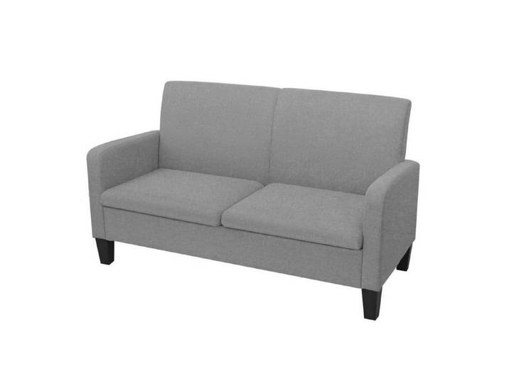 LuxusKollektion Schlafsofa 2Sitzersofa Schlafsofa Wohnzimmer 135 x 65 x 76 cm Hellgrau