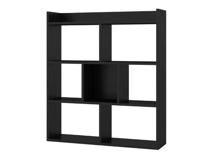 Bibliothèque étagère - HELLOSHOP26 - Modèle 4 niveaux - Noir - Design moderne - Sécurité renforcée