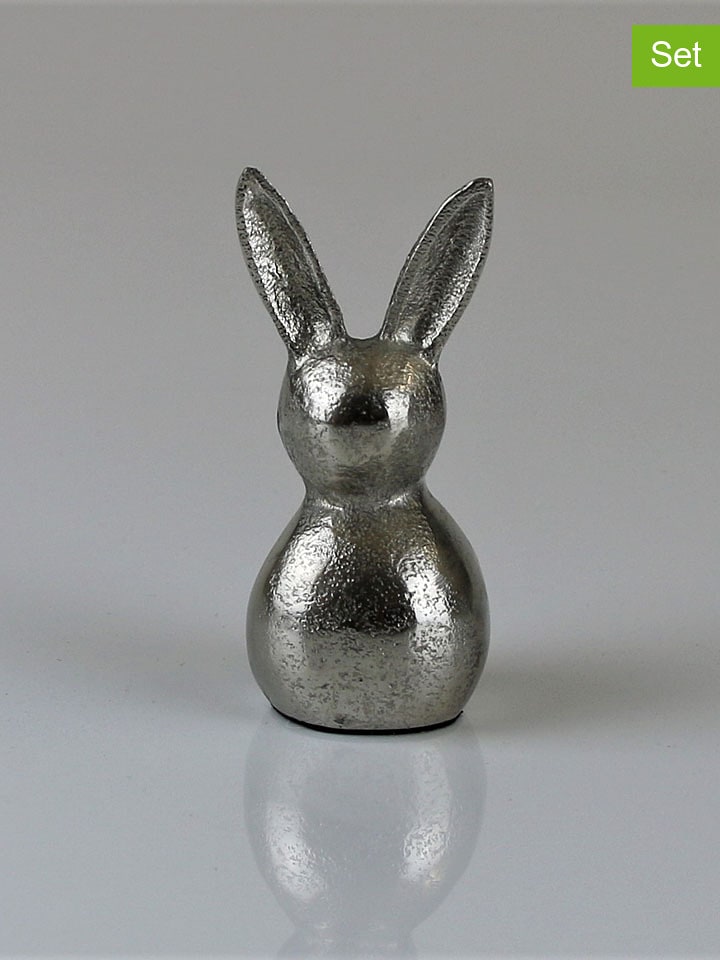 AM Design Dekofigur "Hase" in Silber - (H)11 x Ø 5 cm - onesize
