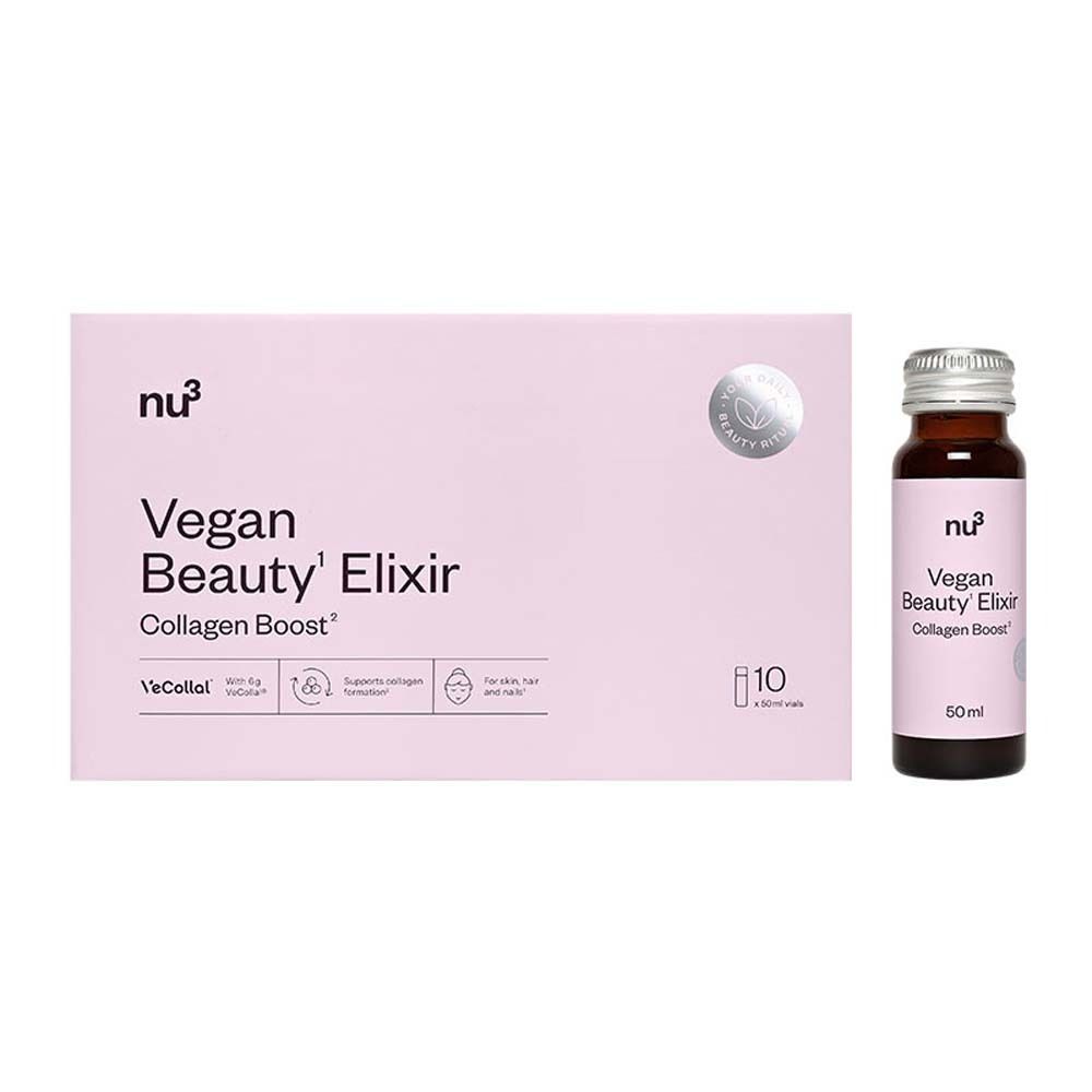 Nu3 Vegan Beauty Elixir Collagen Boost 10x50 ml Flaschen