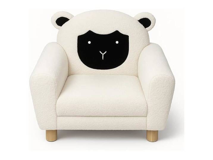 Atmosphera - Fauteuil Enfant Mouton bouclettes