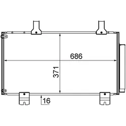Kondensator Klimaanlage MAHLE AC 610 000S