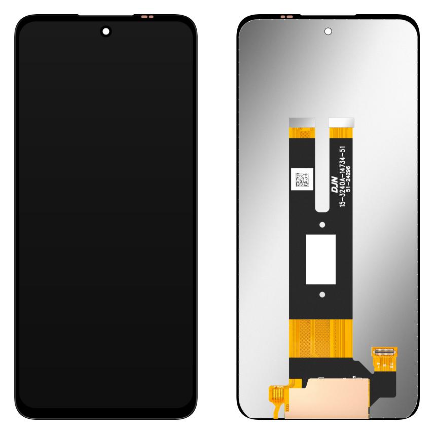 MP Display Unit f?r ZTE Axon 60, w/o Frame, Aftermarket, Black (Display) (58961185)