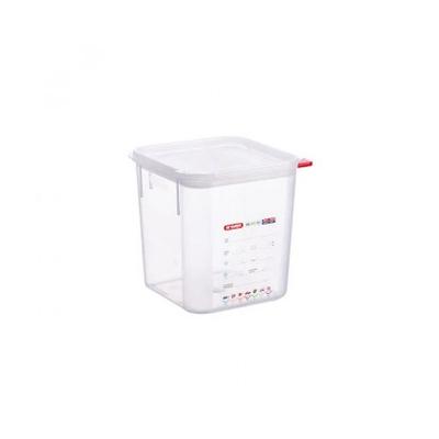 Araven 4L quadratischer Behälter 18x18x19 cm PP mit luftdichtem Deckel