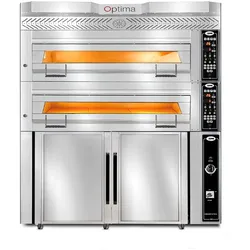 GMG - Bäckerei-& Konditorei Ofen Inkl. Haube & Gärschrank - Innenisolierung aus Steinwolle & Schamottstein | 2x 13,3 kW 400V