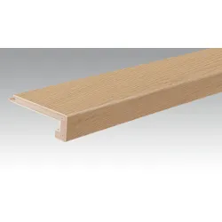 MEISTER Treppenkante Parkett U-Profil 2150 x 13 mm 9010 Eiche authentic creme ultramattlackiert