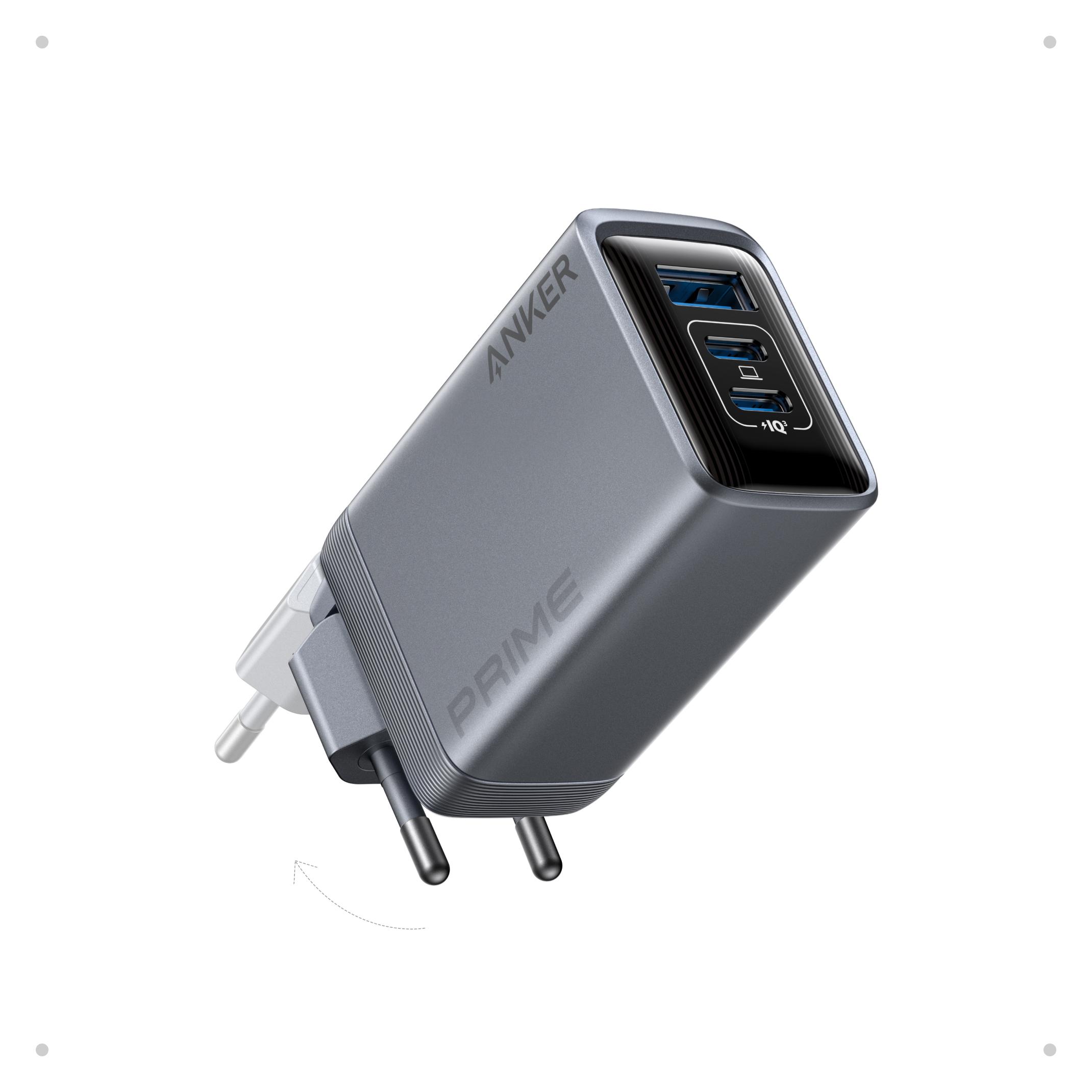 Anker Prime GaN Fast Charger (100 W, 3 Ports) (A2688341)