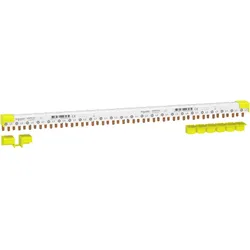 Schneider Electric A9XPC724 Acti9 Phasenschiene Stift, 3P+N, 9mm-Stift-Abstand, 80A, 24 Module, 4-Endkappen