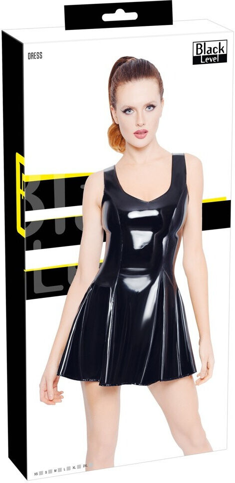 Black Level Robe courte en vinyle brillante