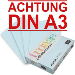 Antalis Coloraction Iceberg A3 80g hellblau Papier