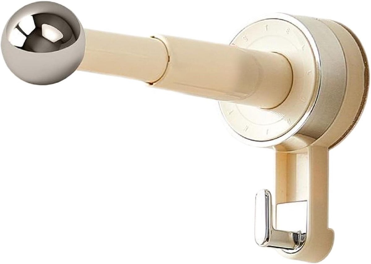 Wit Waterdicht Intrekbaar Zuighaken Set voor Badkamer Wandhaken - 20.5 cm