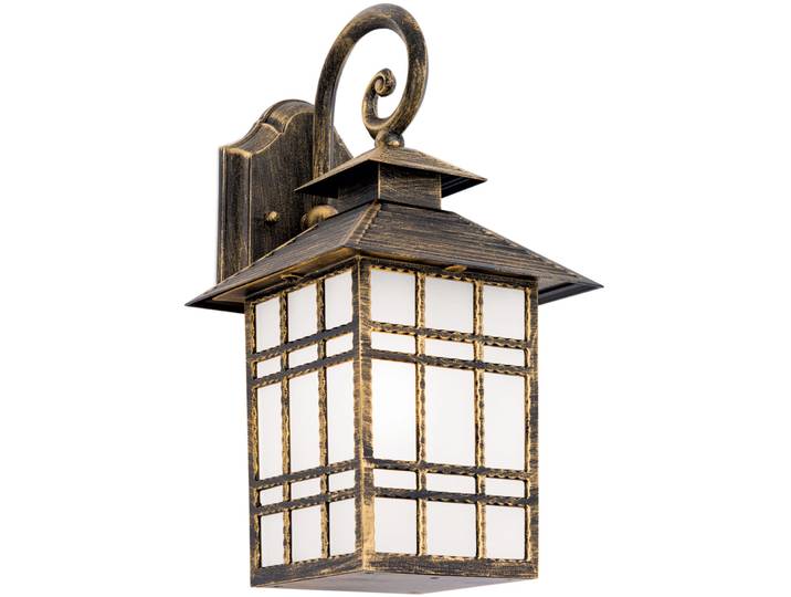 Wandlampe aussen Kiko Patina Siluminguss/Glas B 18 cm IP44