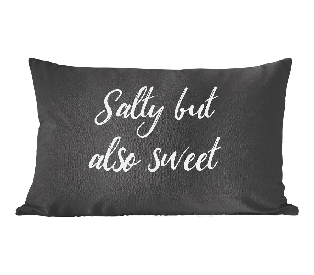 PillowMonkey Sierkussen Quotes Salty but also sweet 60 x 40 cm