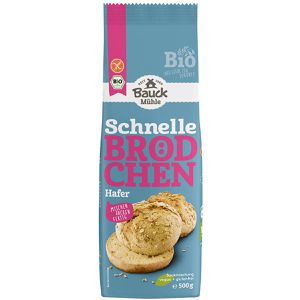 Bauckhof Brotbackmischung Schnelle Brötchen Hafer, BIO, glutenfrei, 500 g