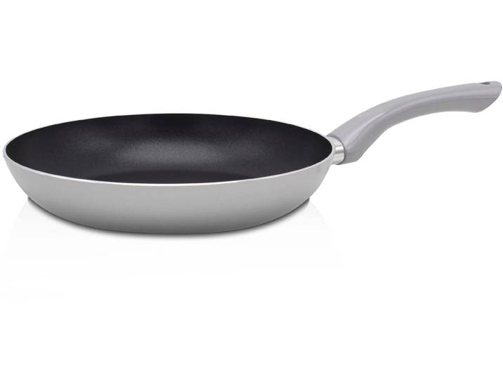 Bratpfanne KRÜGER Aluminium Pfanne London , grau, H:5,2cm Ø:28cm, Pfannen, Bratpfanne, für Induktions-Kochfelder geeignet