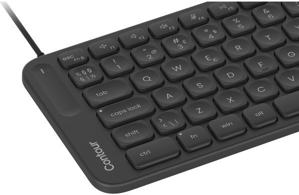 Contour Balance Wired Usb-C Keyboard, Sort