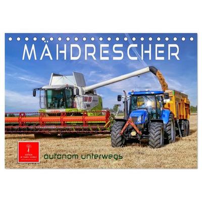 Mähdrescher - autonom unterwegs (Tischkalender 2027 DIN A5 quer), CALVENDO Monatskalender