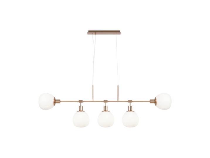 Maytoni Pendelleuchte Erich, Goldfarben, Metall, quadratisch, 120x37.3x15 cm, höhenverstellbar, gleichmäßige Lichtverteilung, Lampen & Leuchten, Innenbeleuchtung, Hängeleuchten, Pendelleuchten