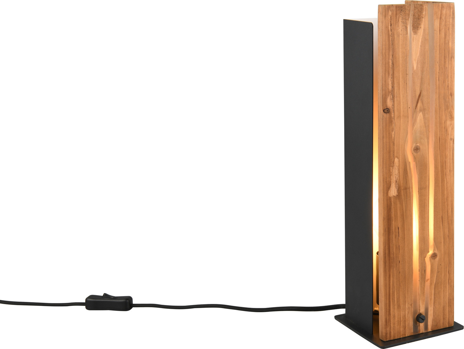 TRIO Karuni Houten Tafellamp Beige en Zwart