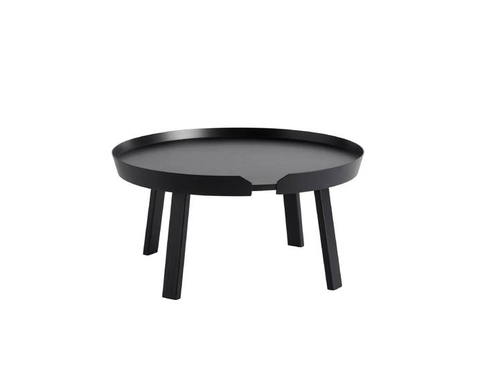 Muuto - Around Couchtisch Ø 72 cm, schwarz