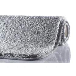 GRUND Badteppich MELANGE Silber 70x120 cm