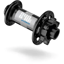Nabe Hybrid MTB VR 240 S Classic 6-Loch, DT SWISS, VR, 15/100 mm TA, Größe: 36 Loch, Farbe: schwarz, VE: 1 Stk.