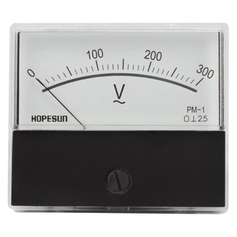 Velleman ANALOGES EINBAU-SPANNUNGSMESSGERÄT 300 V AC / 70 x 60 mm (AVM70300)