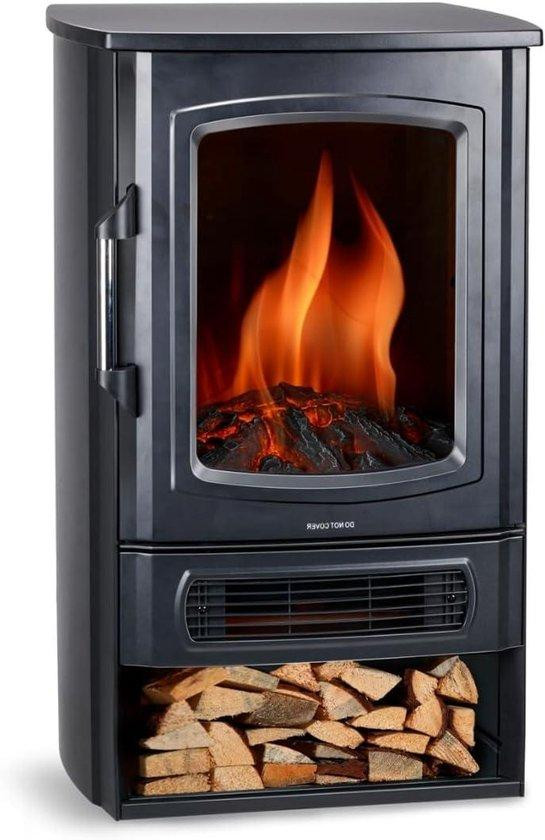 Alpina Farben Elektrische Sfeerhaard Vrijstaand Zwart B/D/H: 565 x 38 x 25 cm