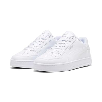 Sneaker PUMA "CAVEN 20", Damen, Gr. 44,5, puma weiß, puma silber, Synthetik, unifarben, Schuhe Sneaker