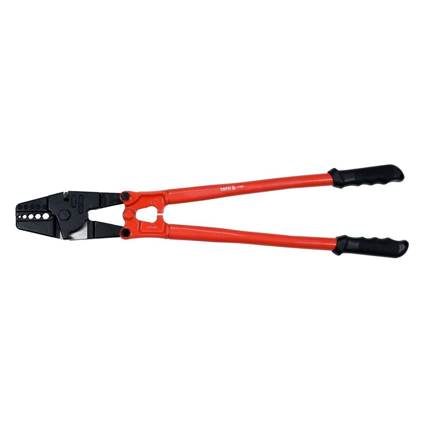Yato Profi Presszange für Stahlseile 4,8-6,6-8,7-9,5-11,3mm | 660mm | YT-22851 (660 mm) (YT-22851)