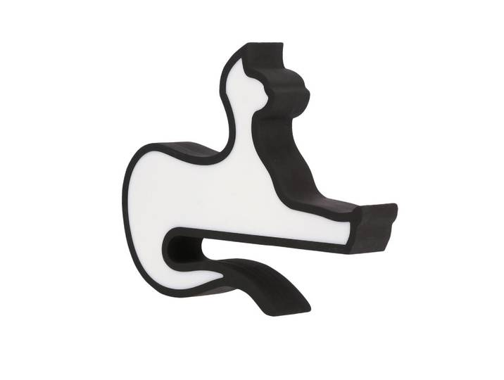 Kindertischleuchte Cat, Schwarz, Kunststoff, 3.5x20.5x28.5 cm, RoHS, Europäischer Sicherheitsstandard, einfach zu transportieren, Lampen & Leuchten, Innenbeleuchtung, Kinderzimmerlampen, Kindertischleuchten