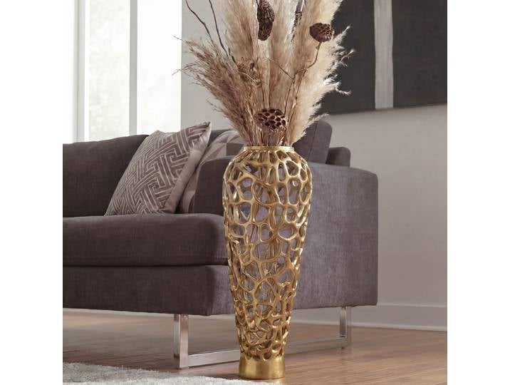 Vase Kilmo 92cm Gold/Gold