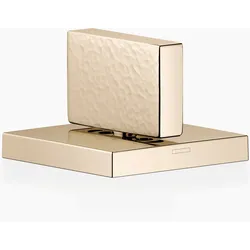 Dornbracht MEM Seitenventil, rechtsschließend, kalt, mit Hammerschlag Struktur, 20004782-47, Farbe: Champagne gebürstet