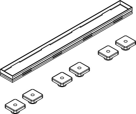 Kermi BC Abdeckung Rinne verfliesbar 300 x 40 x 18 mm, 6033540 6033540