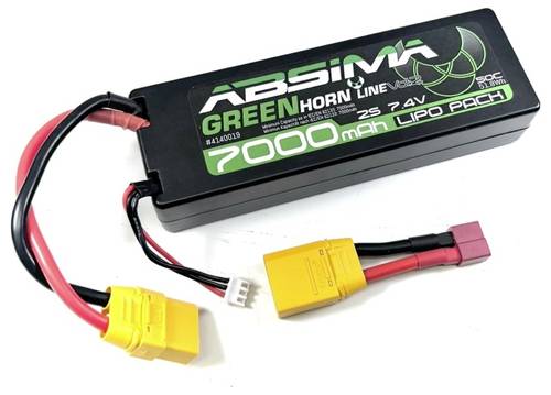 Absima Modellbau-Akkupack (LiPo) 7.4V 7000 mAh Zellen-Zahl: 2 50 C Stick XT90